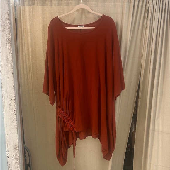 Rust Colored Tunic Top - Oh My Gauze - Picture 1 of 6